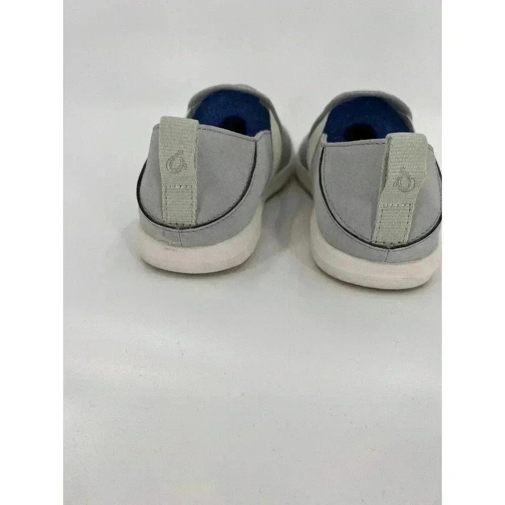 OluKai Womens Hale’Iwa Gray Round Toe Slip On Boat Shoes Size 5 Excellent UC - Picture 6 of 11